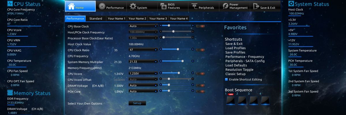 Premier démarrage et configuration du BIOS